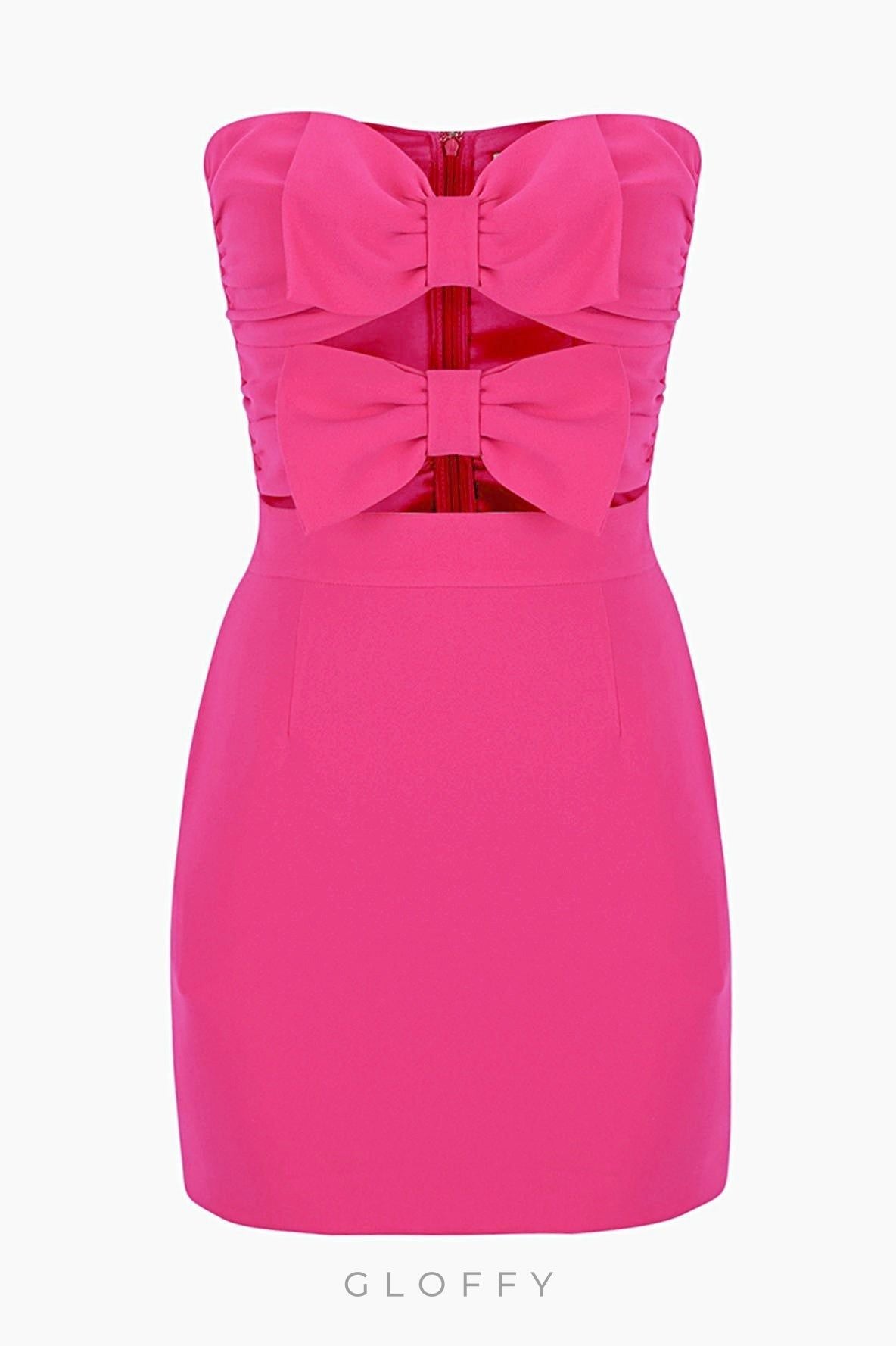 Amara Mignon Kesikli Mini Elbise