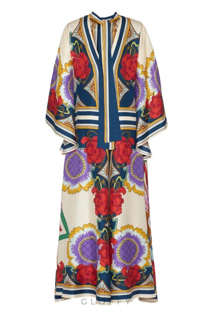 Taormina Placée Rust Magnifico Elbise