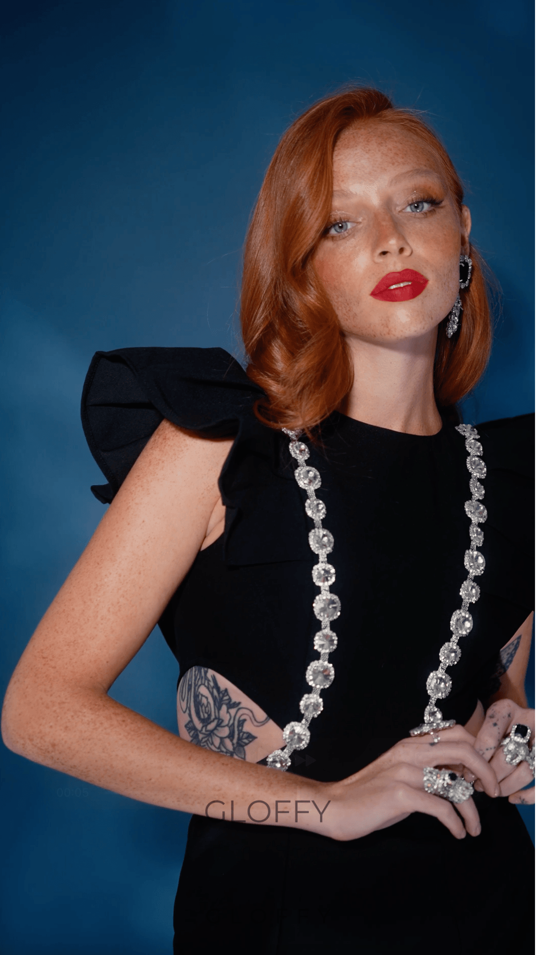 Cressida Black Kristal İşlemeli Mini Elbise