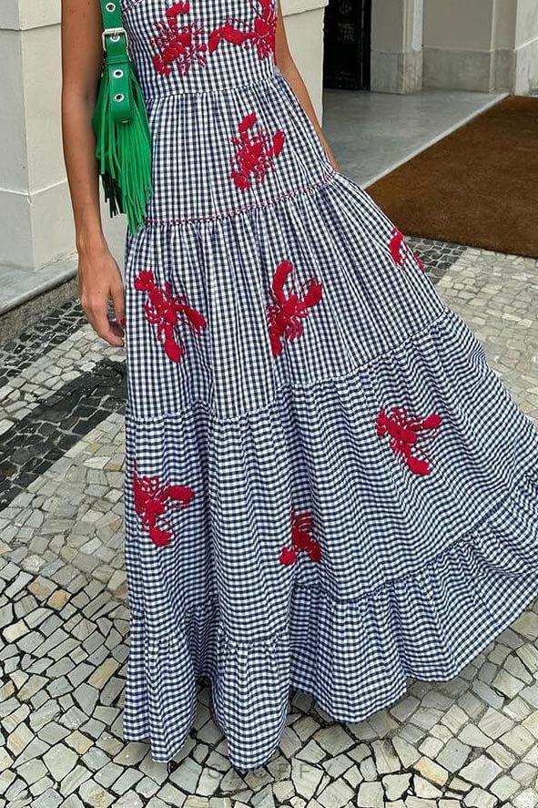 Alya Lobster Midi Elbise