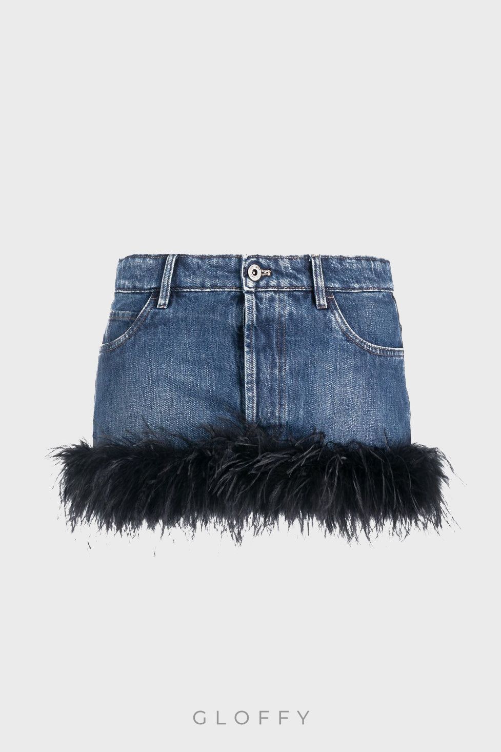 Arabella Tüy Detaylı Denim Etek