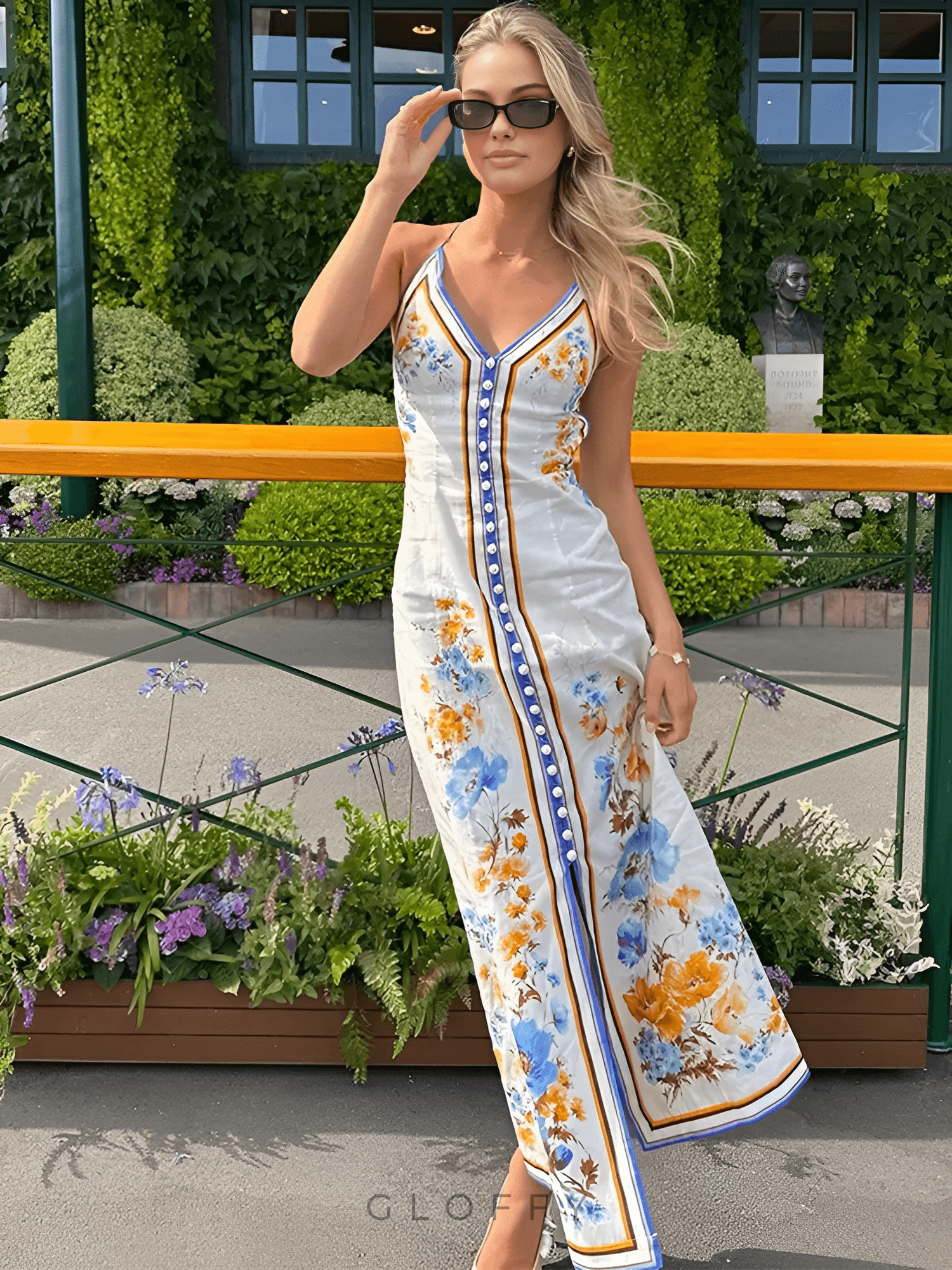 Liliane Floral Esinti Maxi Elbise