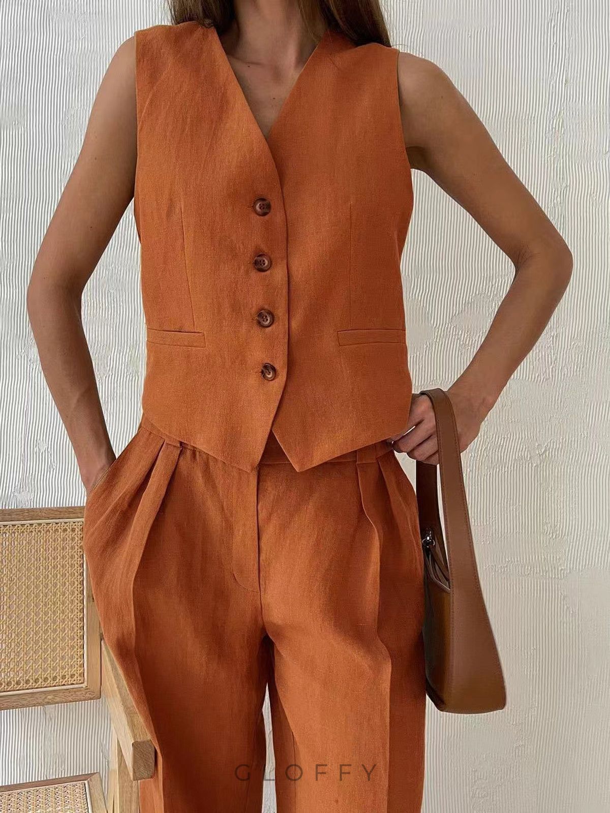 Pamuk ve Keten Pantolon Takımı