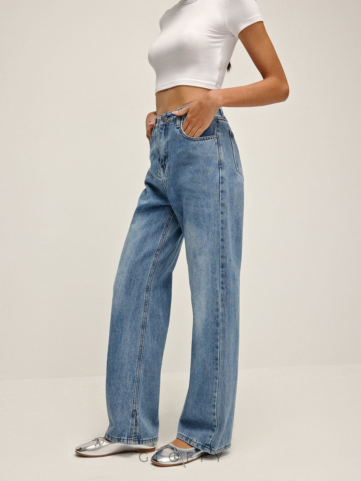 Aurora Yüksek Bel Denim Jeans