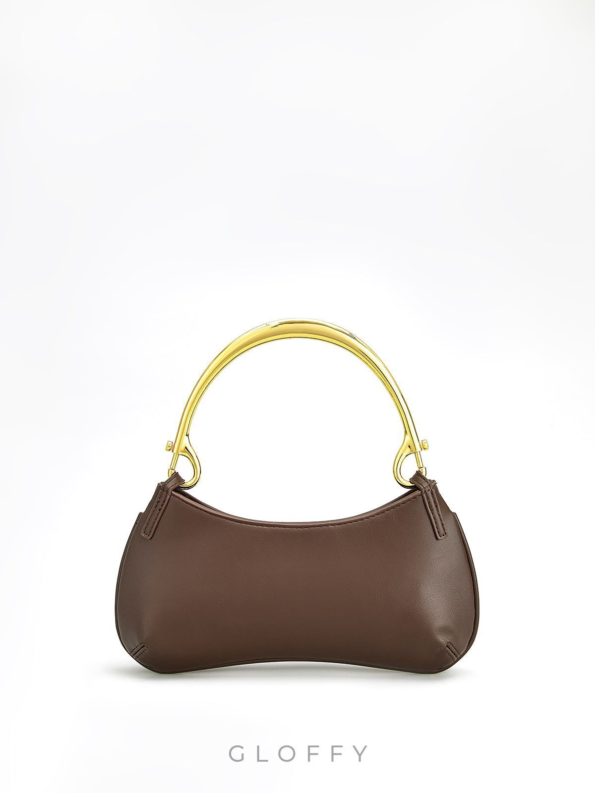 Metal Saplı Fermuarlı Koltuk Altı Çantası