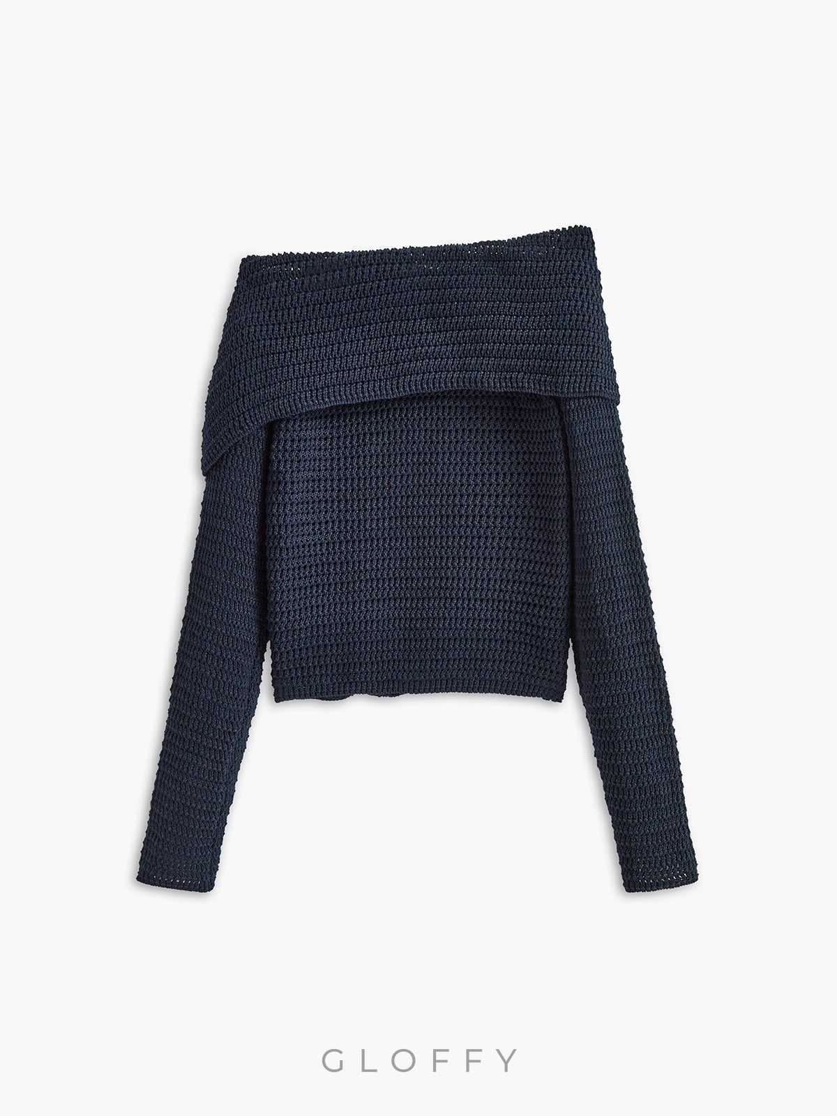 Asimetrik Göğüslü Triko Üst