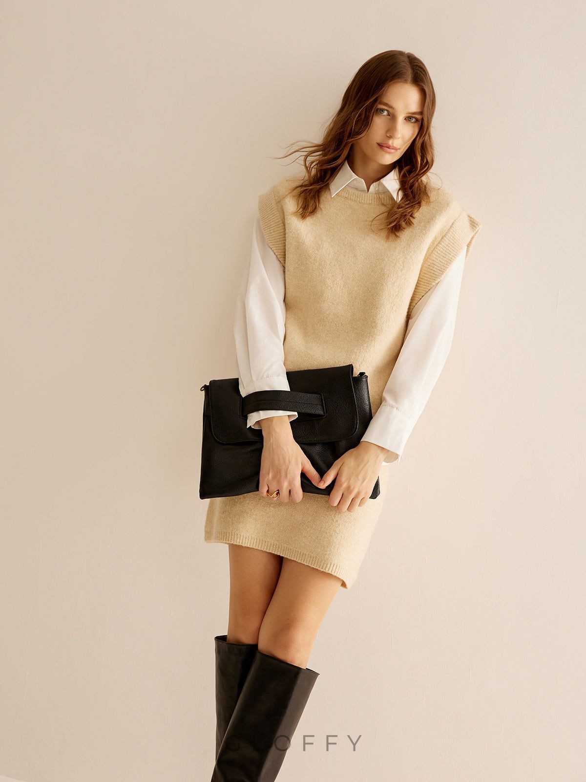 Büyük Kapasiteli Yumuşak Flap Debriyaj Çanta