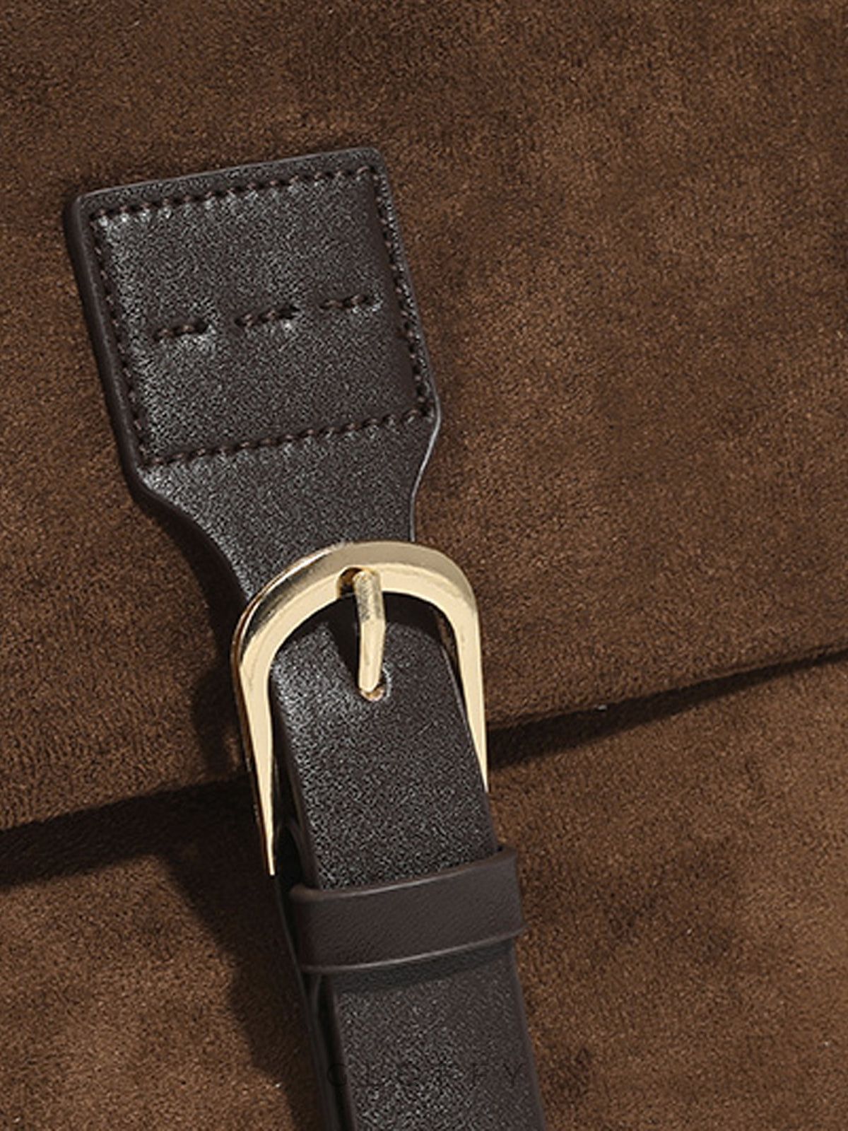 Vintage Tokalı Kapaklı Omuz Çantası