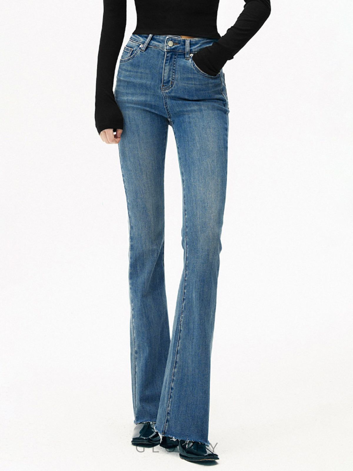 Fiona Yüksek Bel Bootcut Denim Jeans