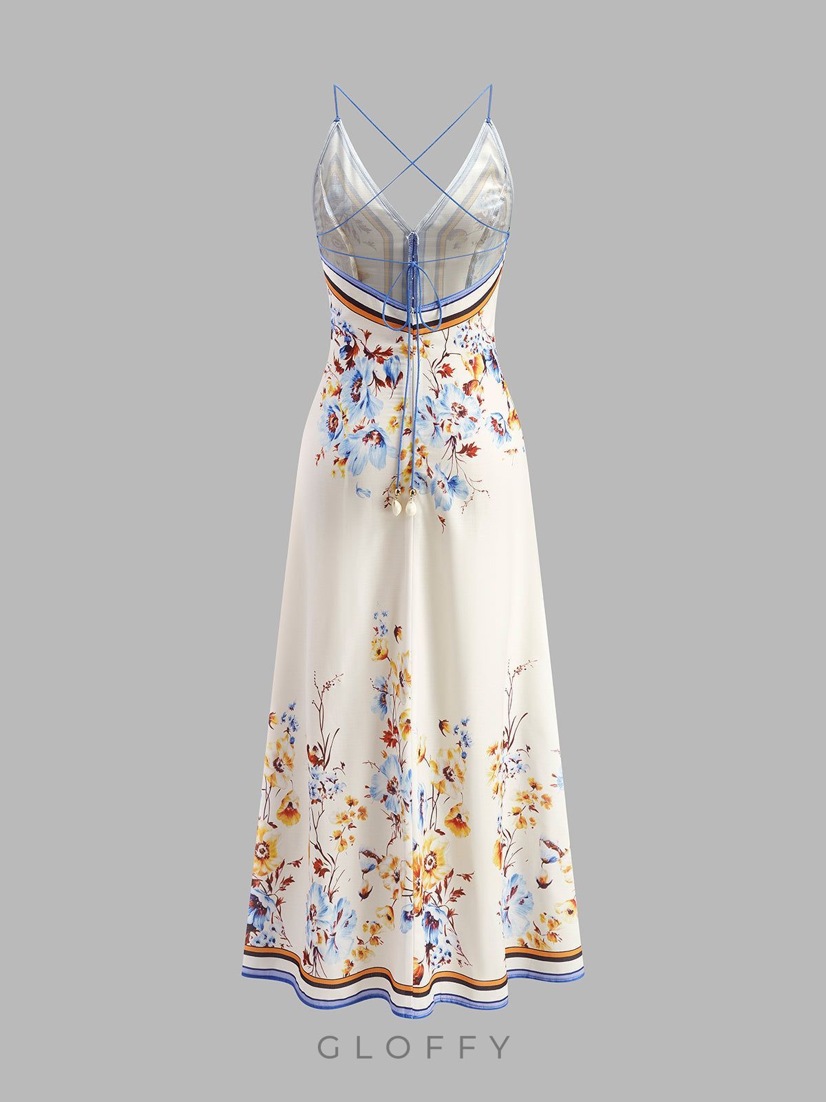 Liliane Floral Esinti Maxi Elbise