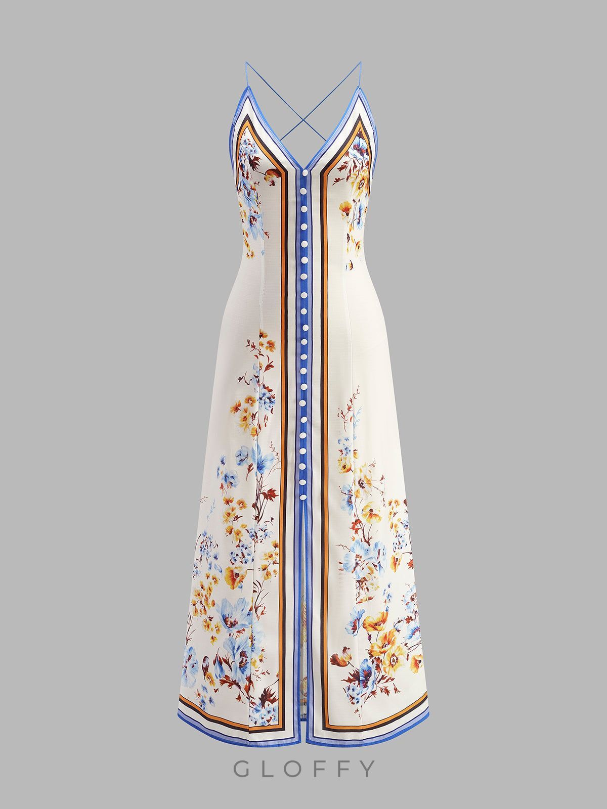 Liliane Floral Esinti Maxi Elbise