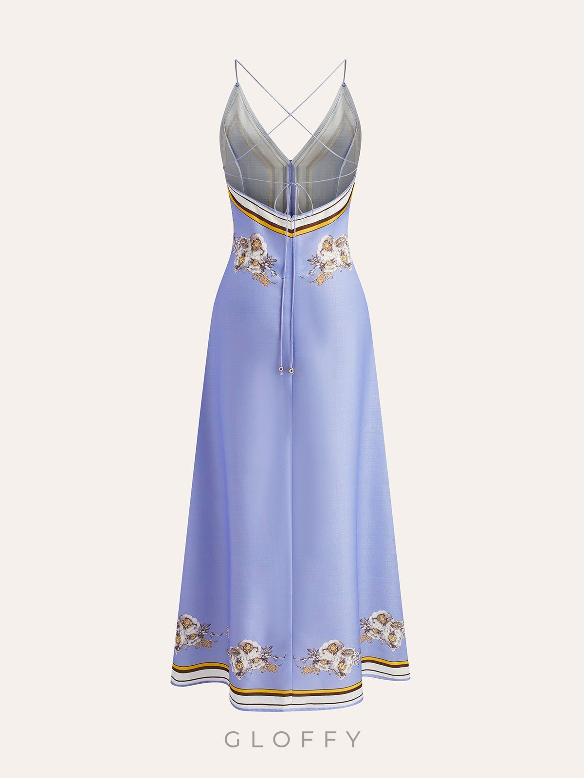 Liliane Floral Esinti Maxi Elbise