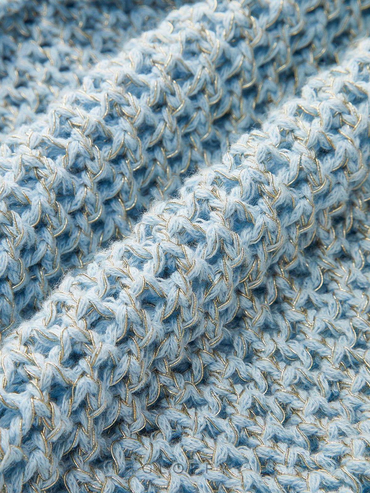 Tek Omuz Çiçek Detaylı Örgü Bluz – Ekru