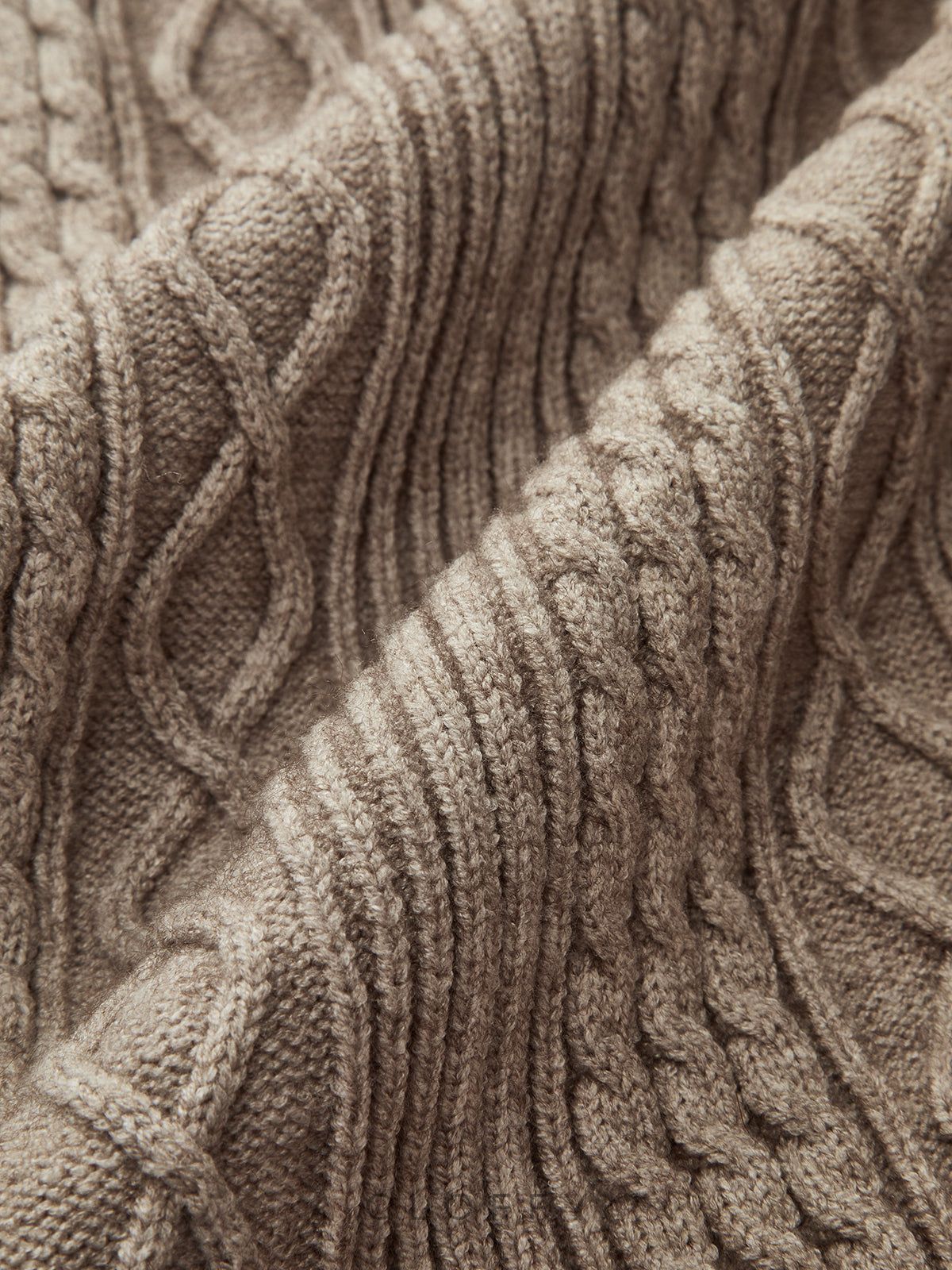 Orta Bel Bağcıklı Dikişli Kablo Örgü Pantolon