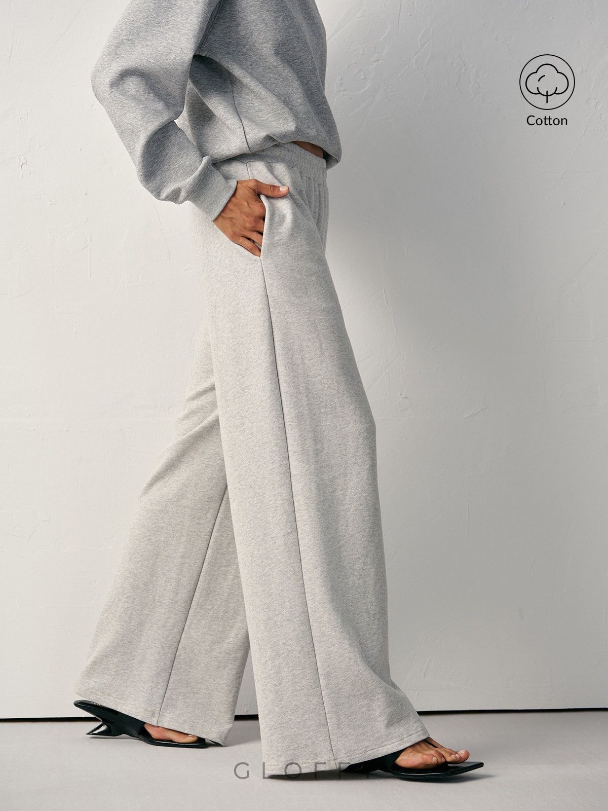 Pamuk Karışımlı Düz Kesim Eşofman