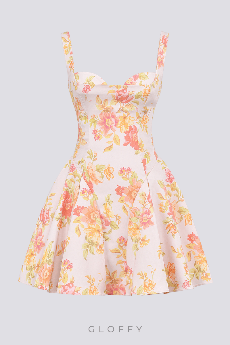 Cynthia Desenli Mini Elbise