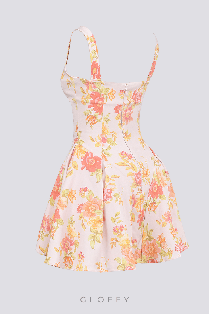 Cynthia Desenli Mini Elbise