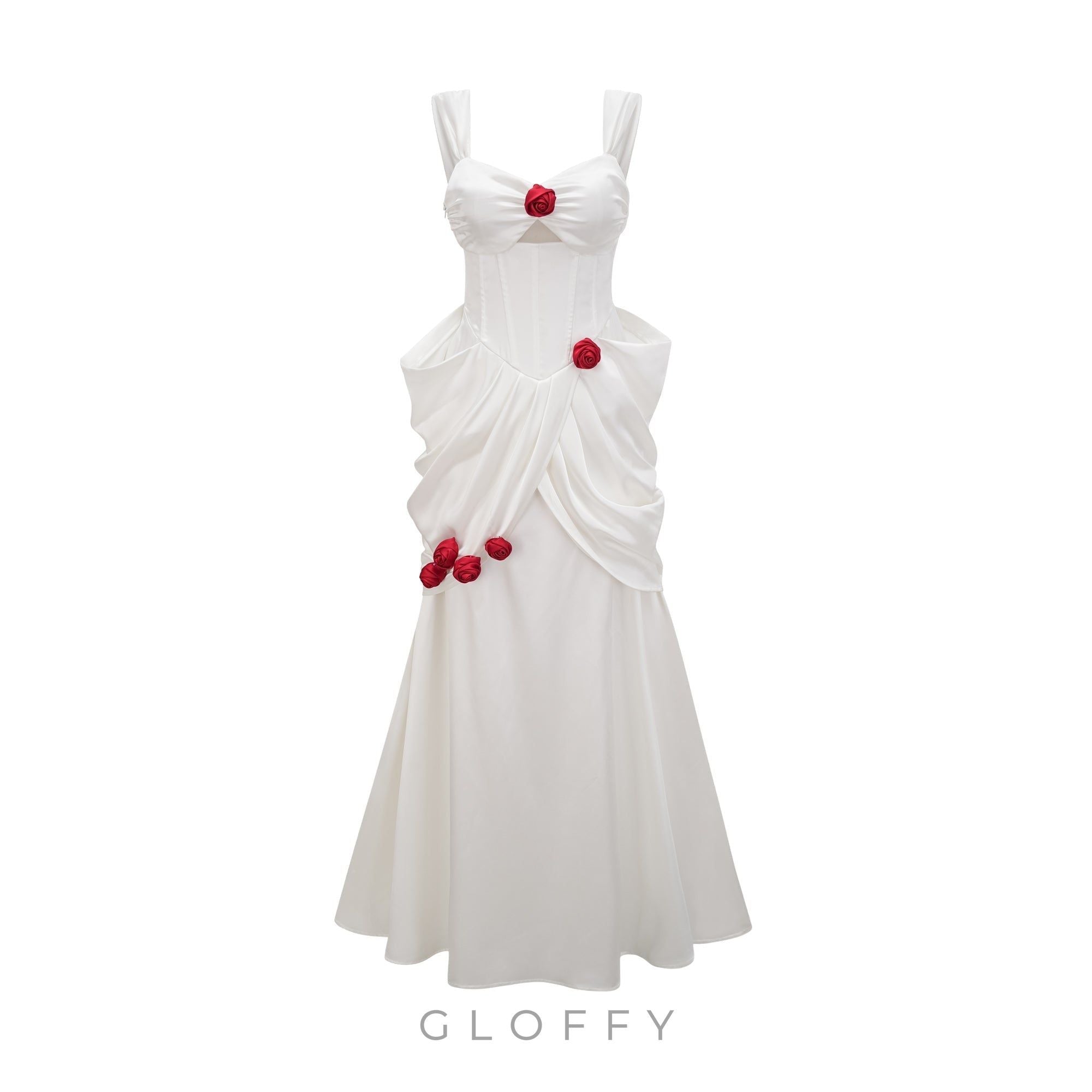 Rosabelle Çiçek Dokulu Maxi Elbise