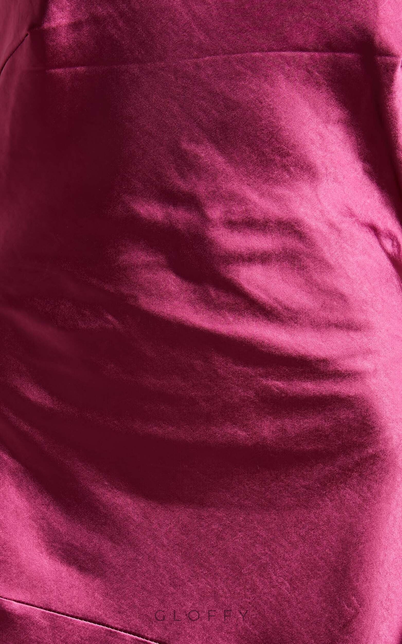 Nad Cowl Halter Yaka Saten Midi Elbise