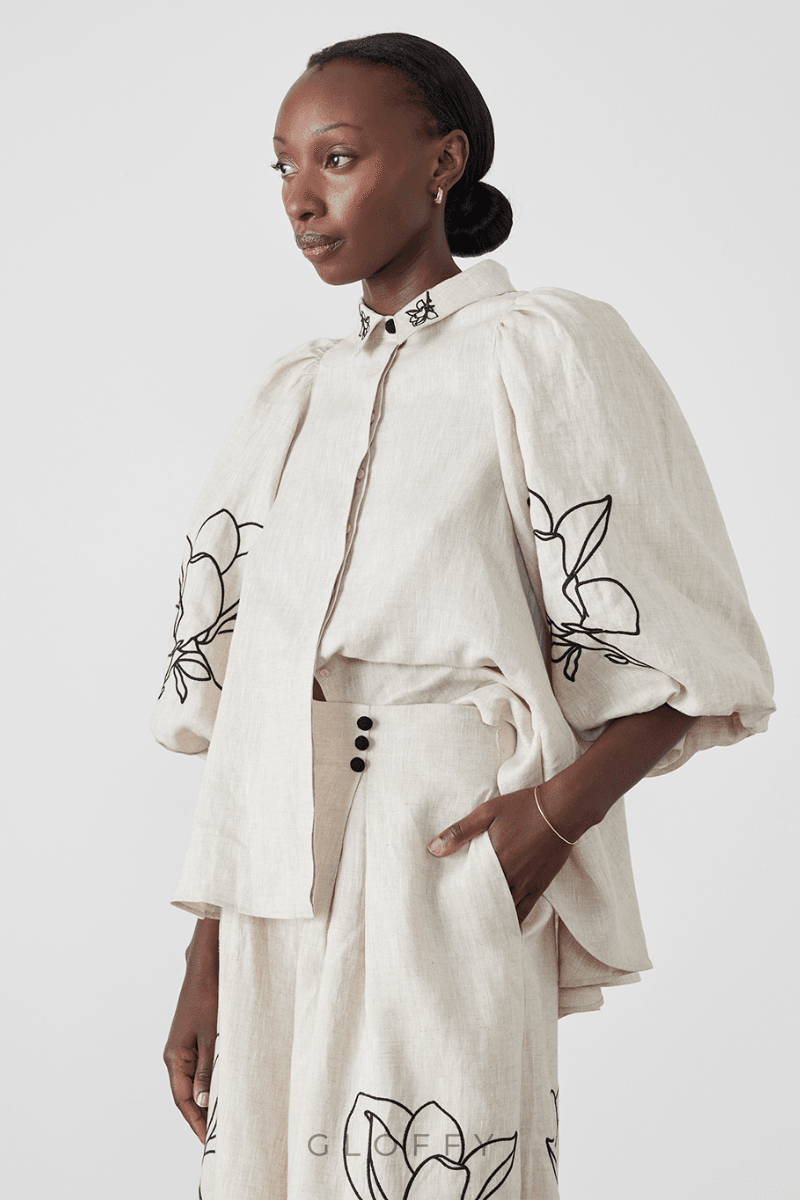 Jasmin Balon Kol Çiçekli Takım