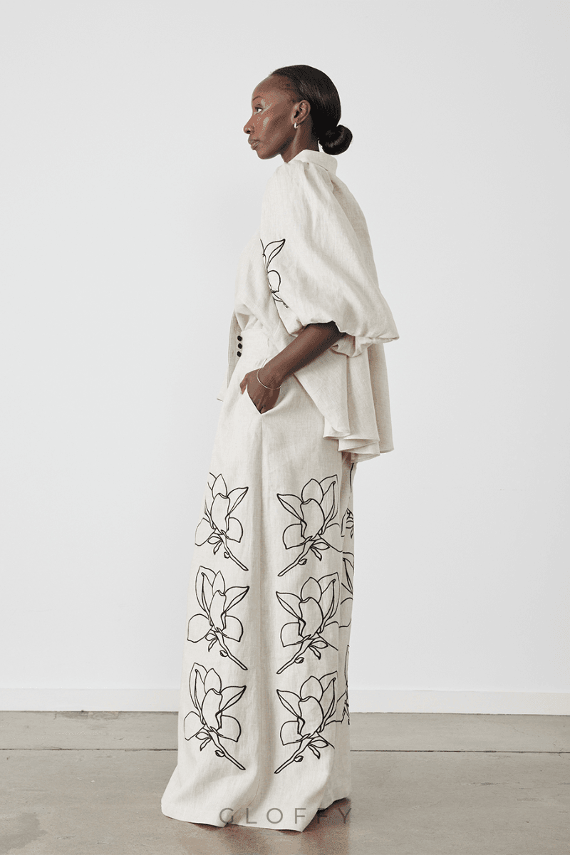 Jasmin Balon Kol Çiçekli Takım