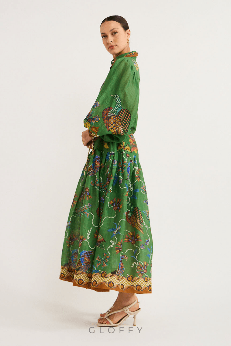 Marcella Balon Kol Maxi Elbise