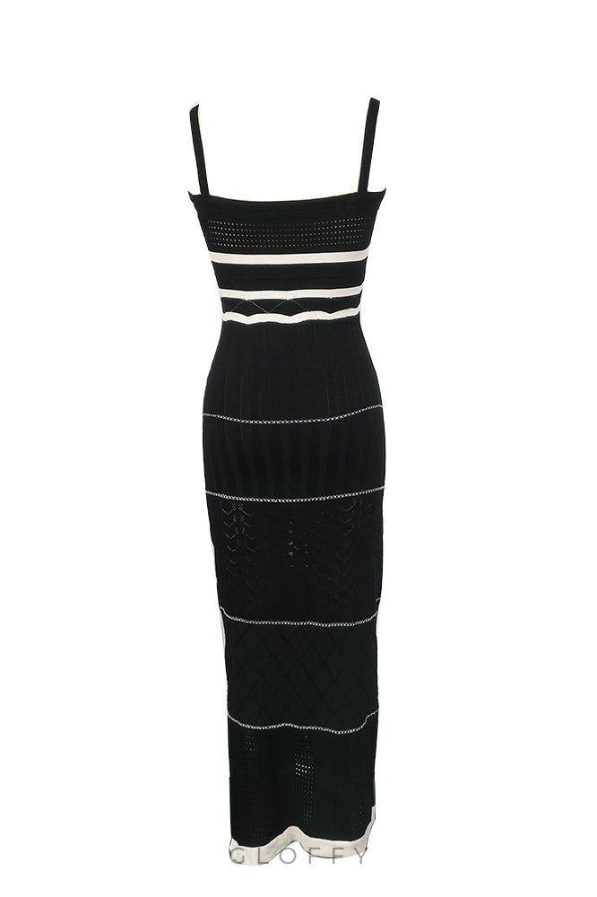 Esther Knit Yırtmaçlı Maxi Elbise