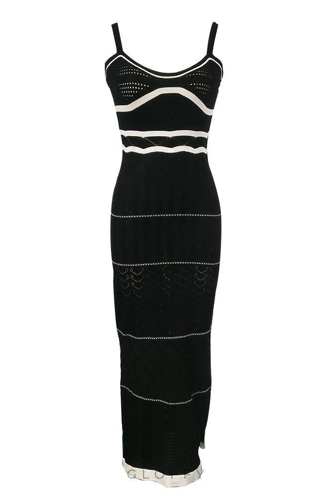 Esther Knit Yırtmaçlı Maxi Elbise