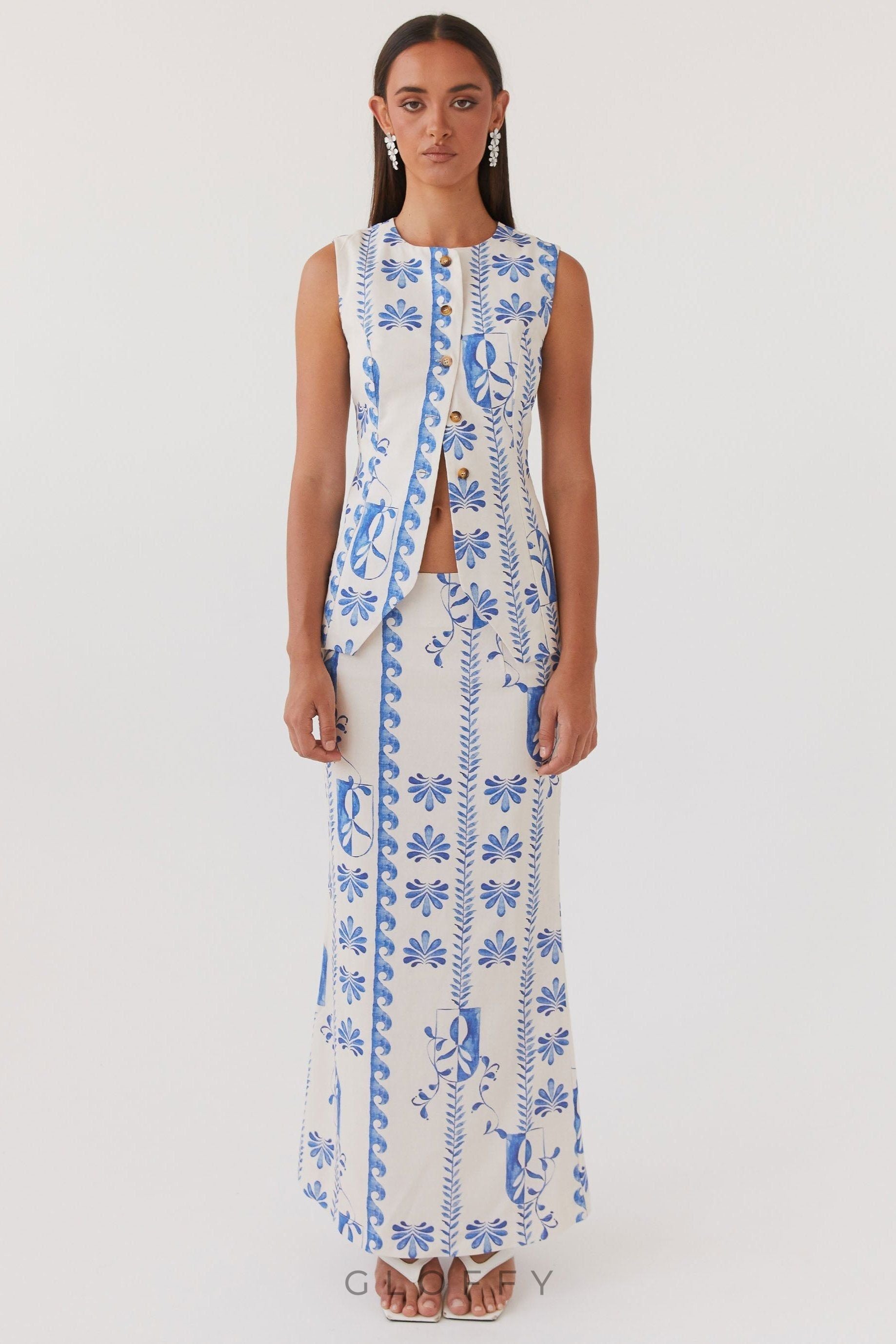 Born For Bordeaux Çiçekli Etek Takımı