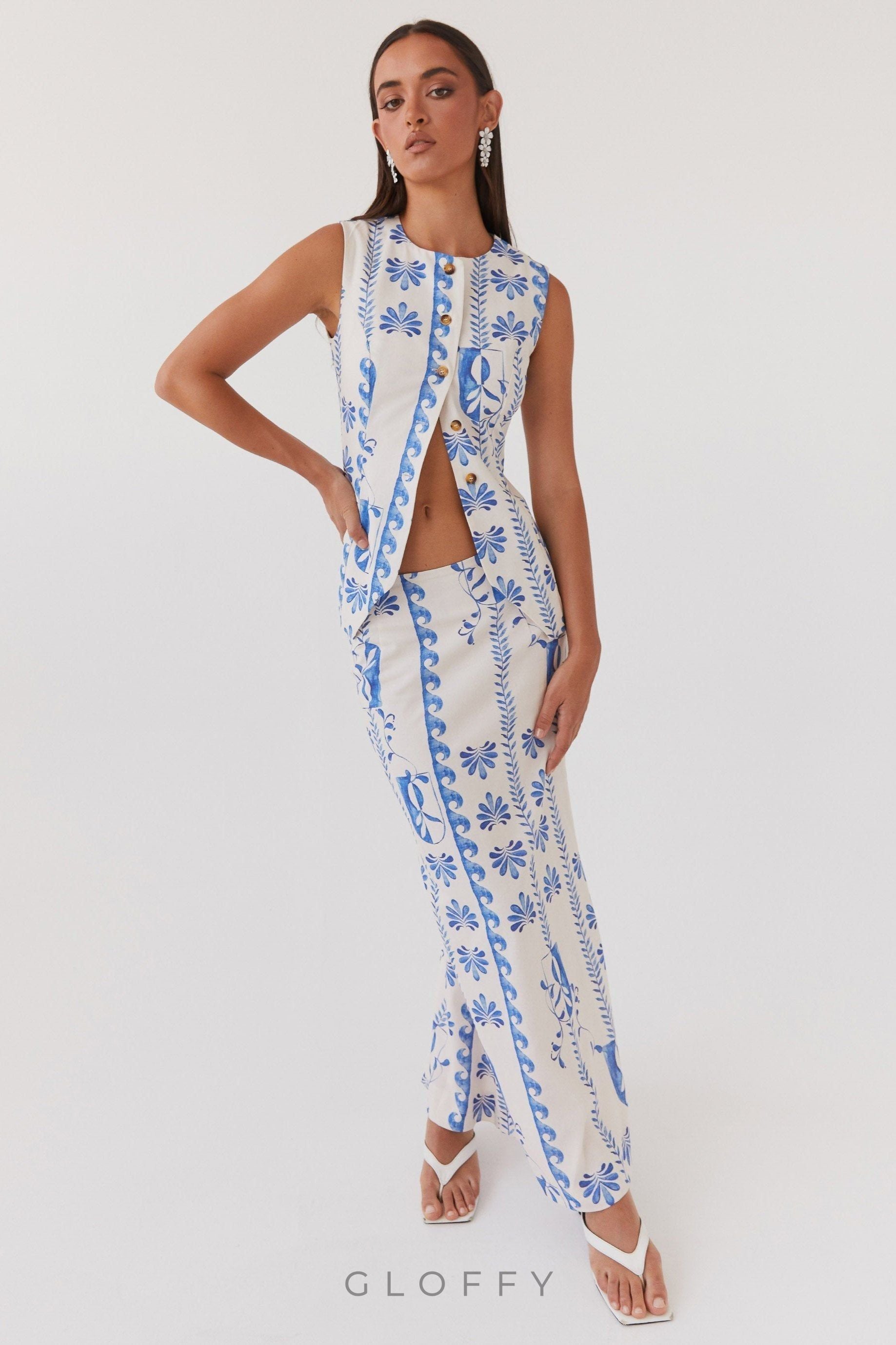 Born For Bordeaux Çiçekli Etek Takımı