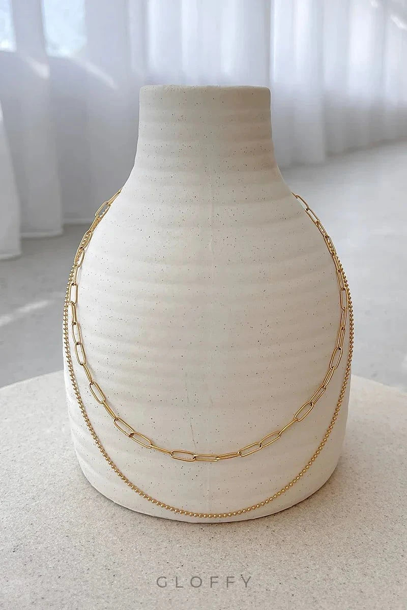 Dani Zincir Kolye Seti - Altın