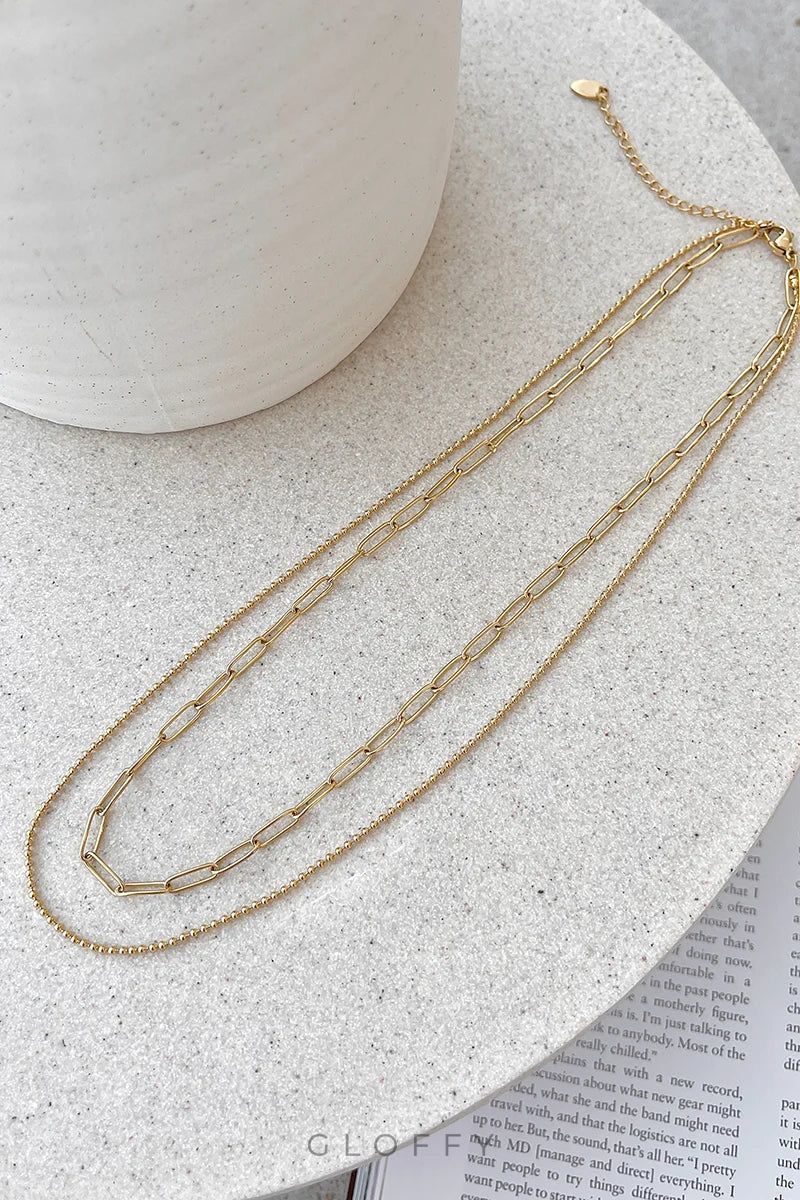 Dani Zincir Kolye Seti - Altın