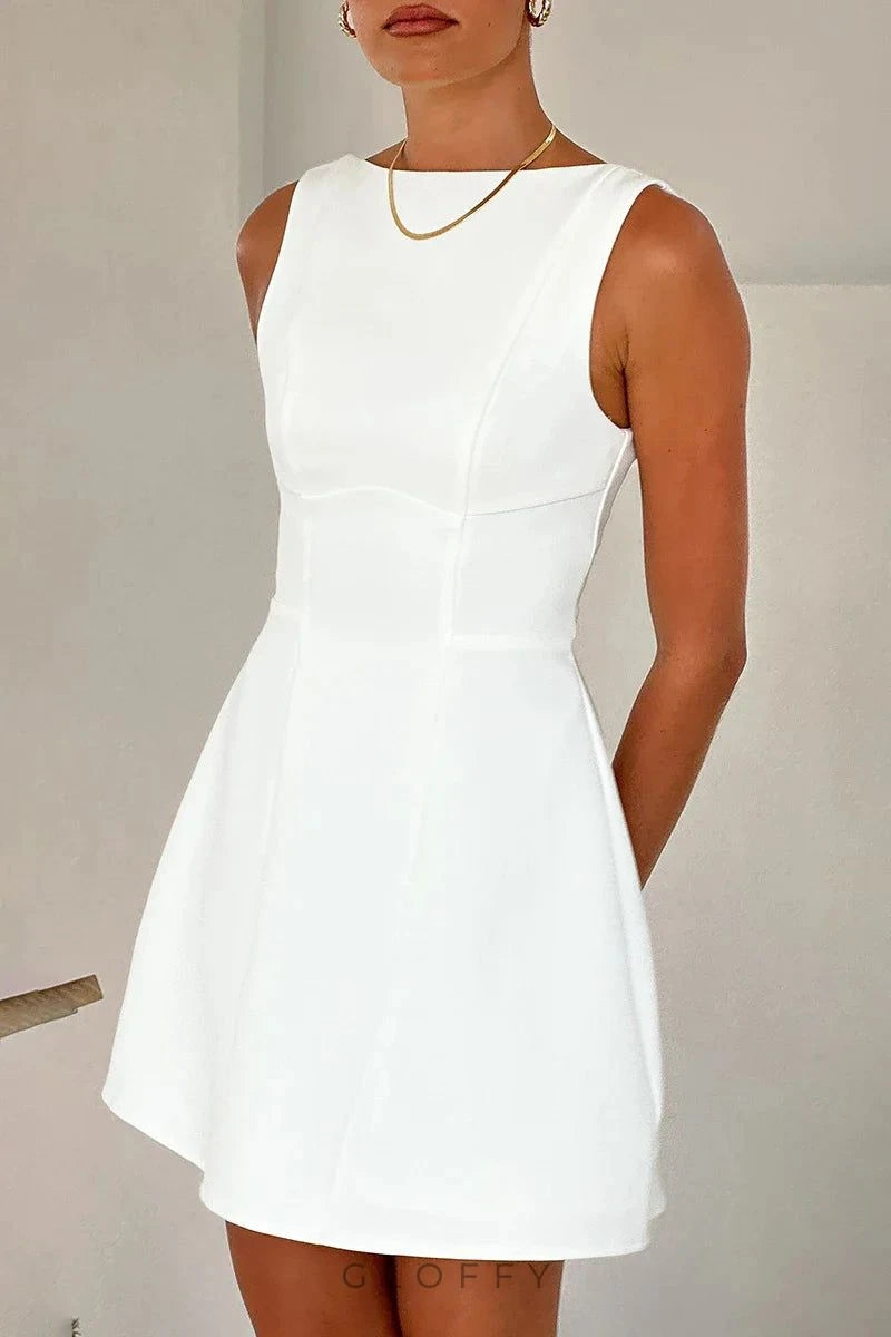 Rafiki Mini Elbise - Beyaz