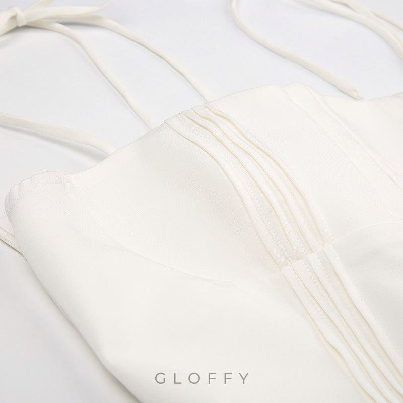 Bethi Beyaz Mini Elbise