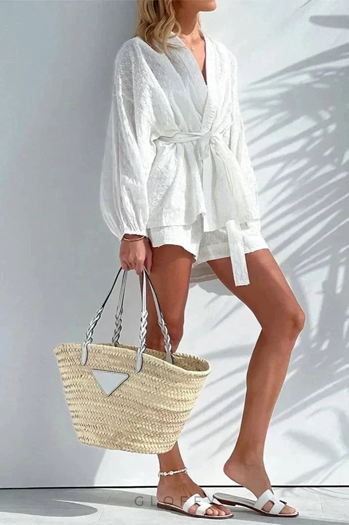 Evelyn Bağlamalı İki Parça Takım