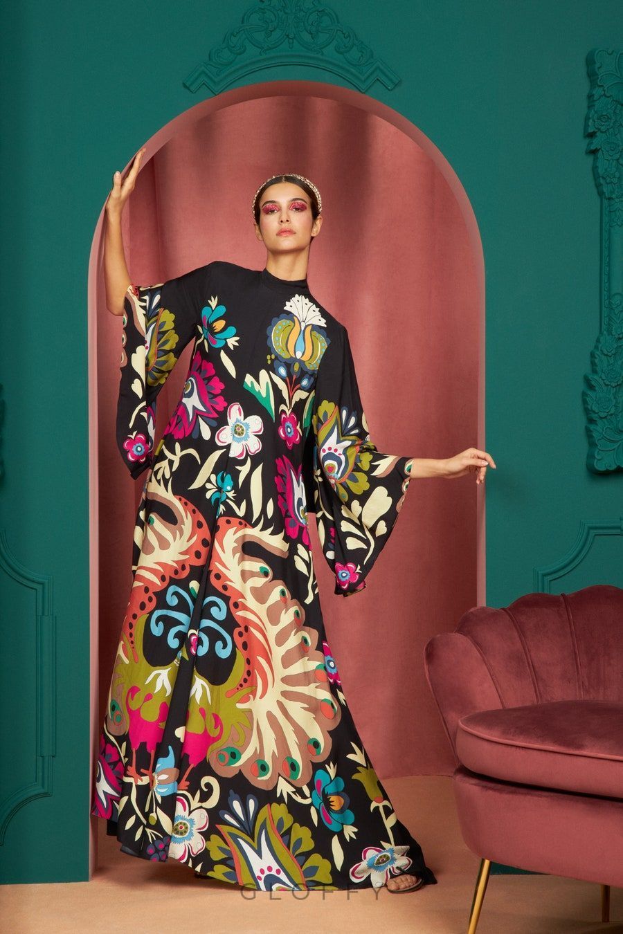 Mix Tiles Peacock Magnifico Elbise