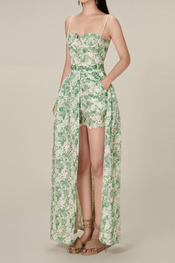 Ursule Spaghetti Çiçekli Etek Takımı