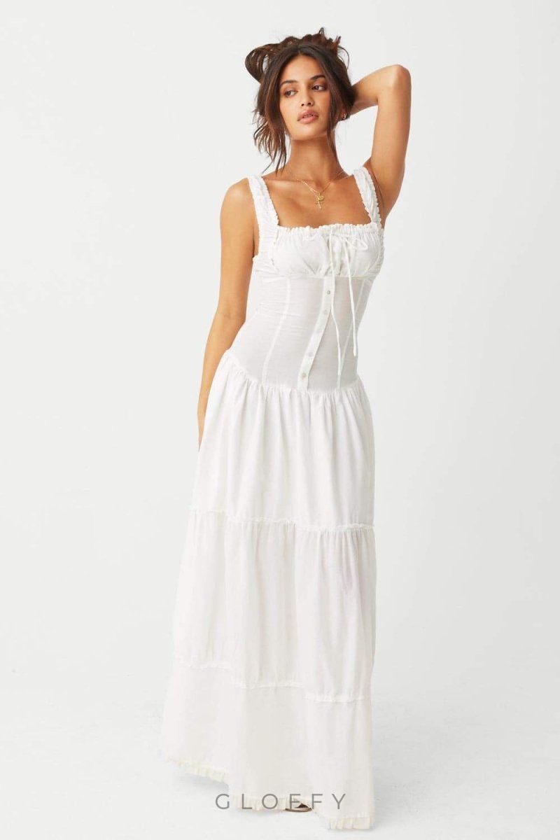 Anastasia Ruffle Maxi Elbise