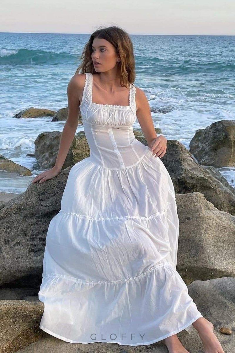 Anastasia Ruffle Maxi Elbise