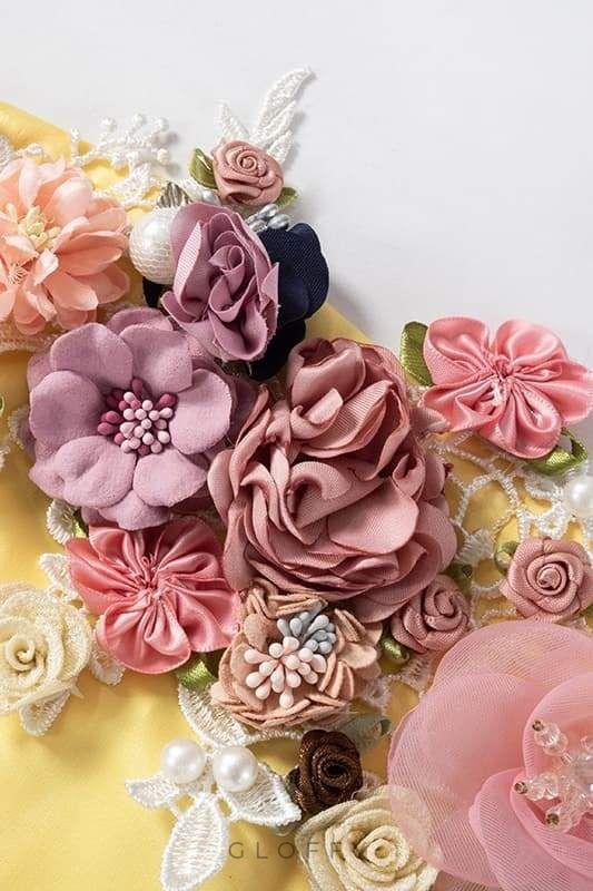 Anita Boncuklu Çiçekli Büstiyer