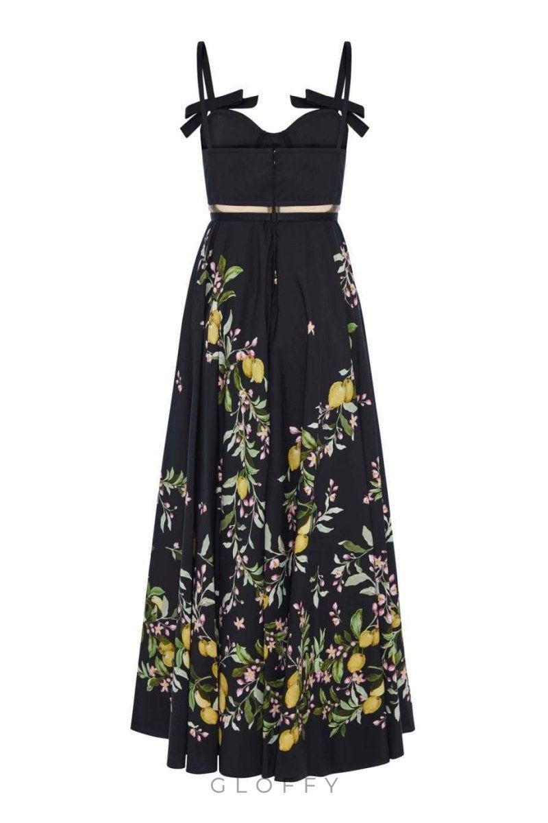 Cynthia Fiyonk Detaylı Midi Elbise