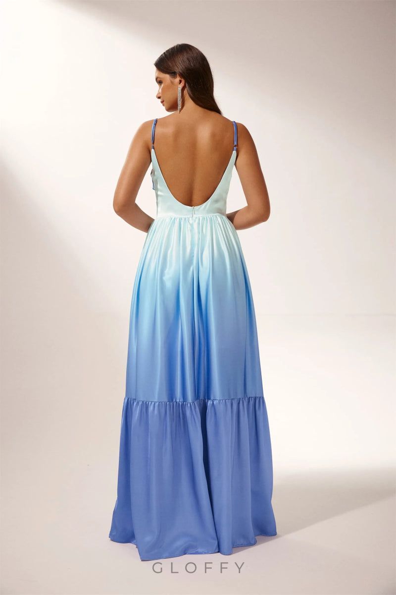 Ethel Cut-out Gradient Maxi Slip Elbise