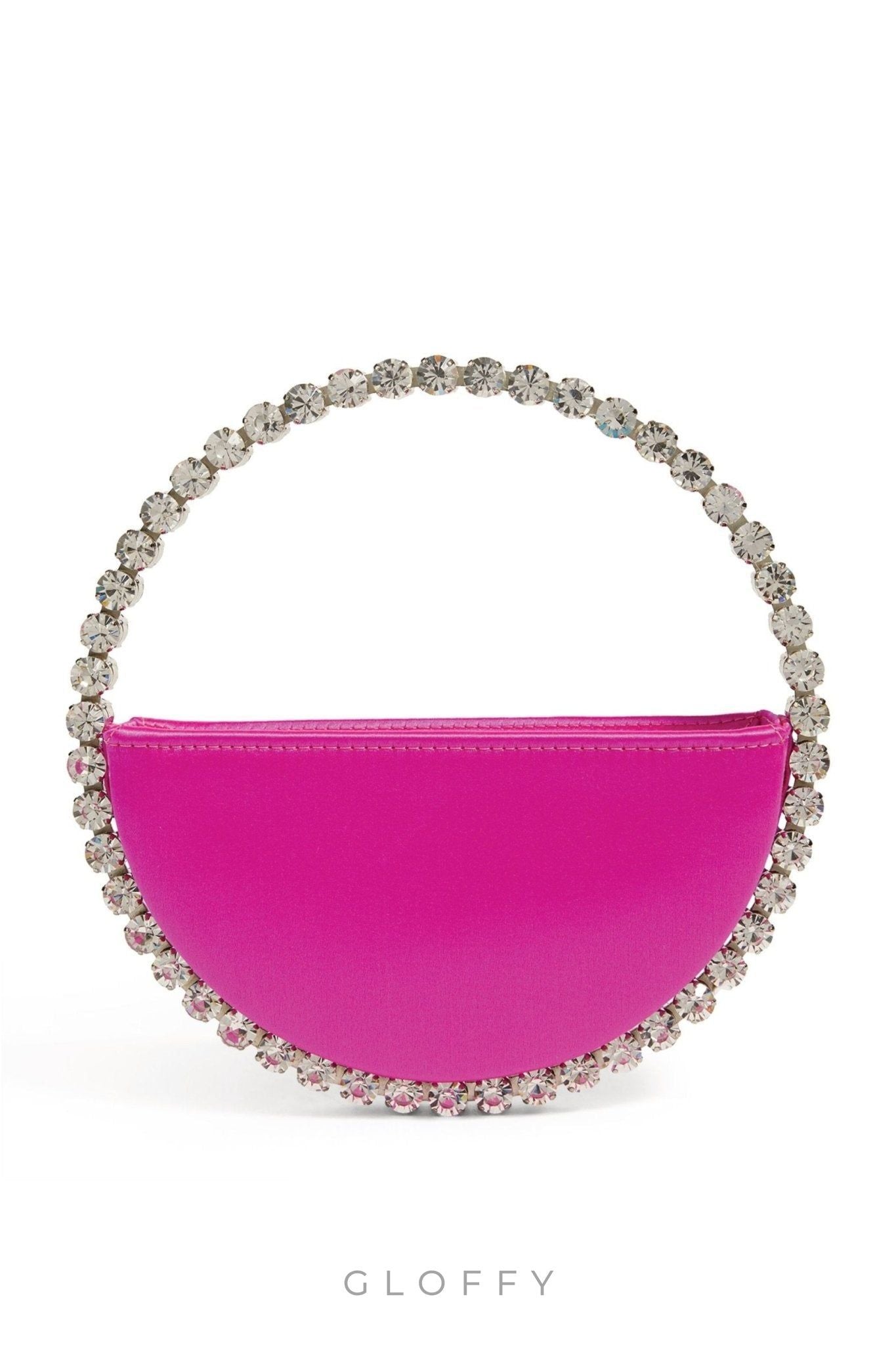 Madge Diamante Loop Saten Çanta