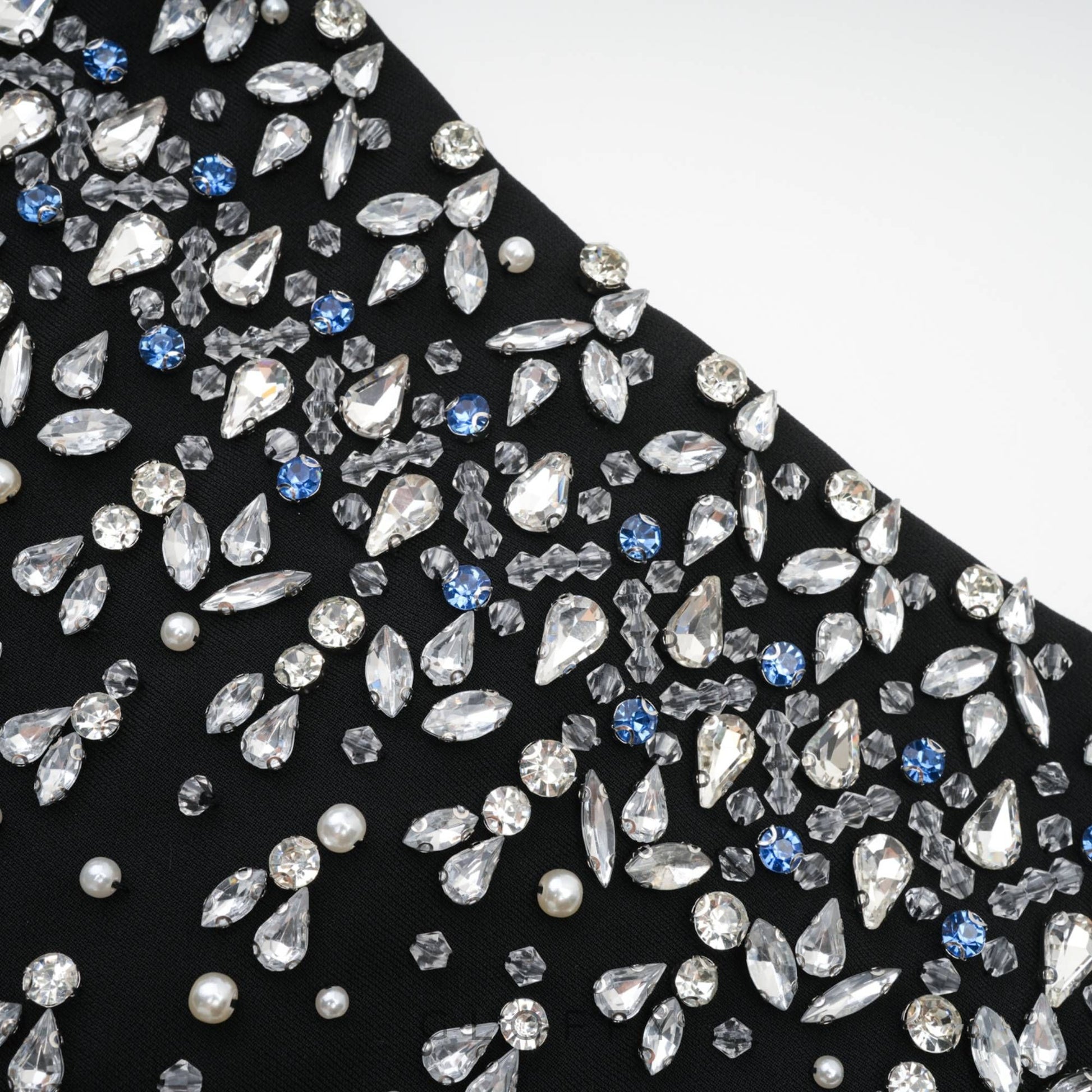 Bella Kristal Taşlı Mini Elbise