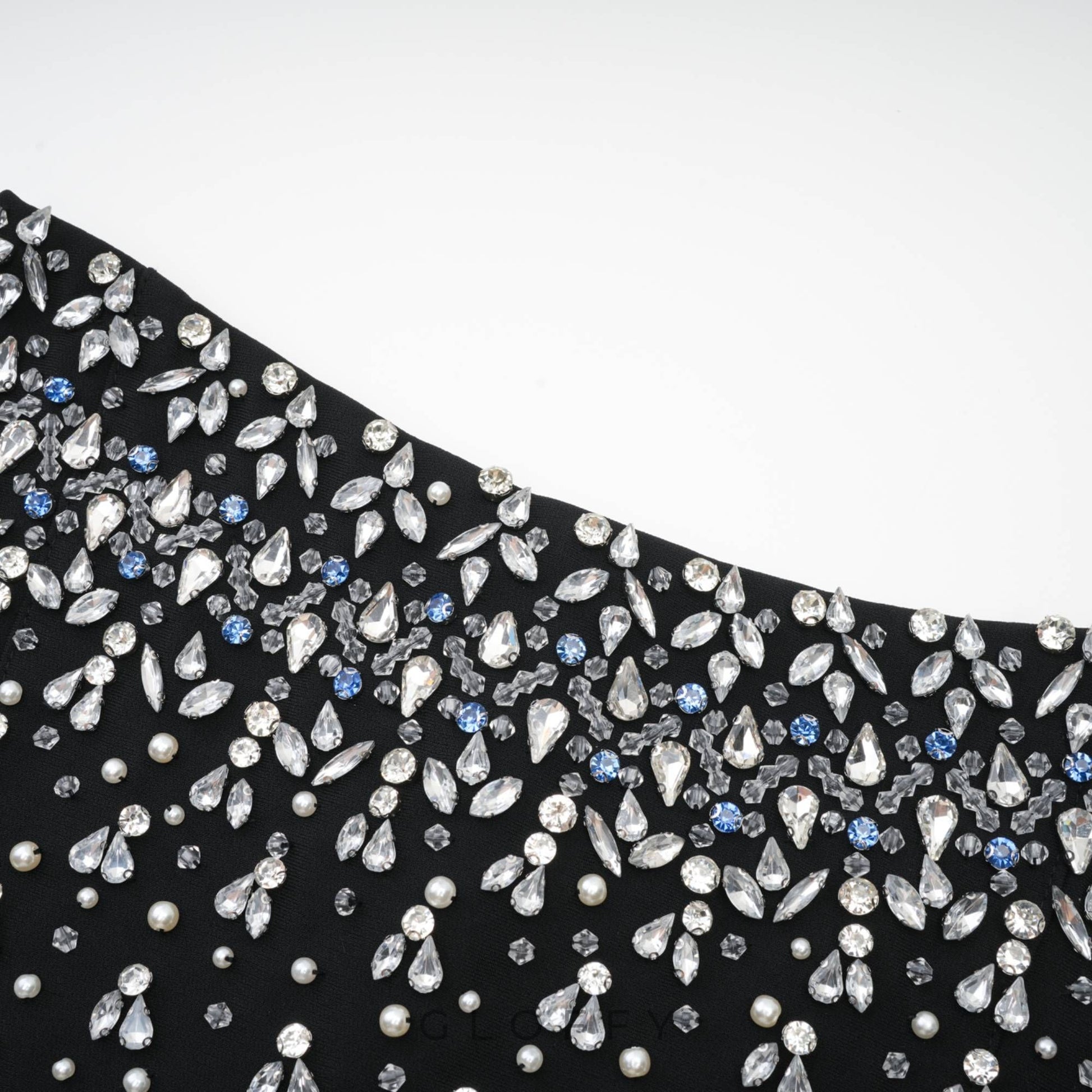 Bella Kristal Taşlı Mini Elbise