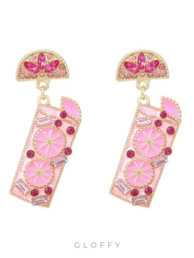 Mocktail Pırlanta Damla Küpeler