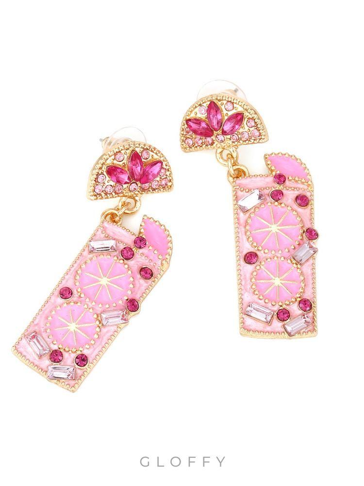 Mocktail Pırlanta Damla Küpeler