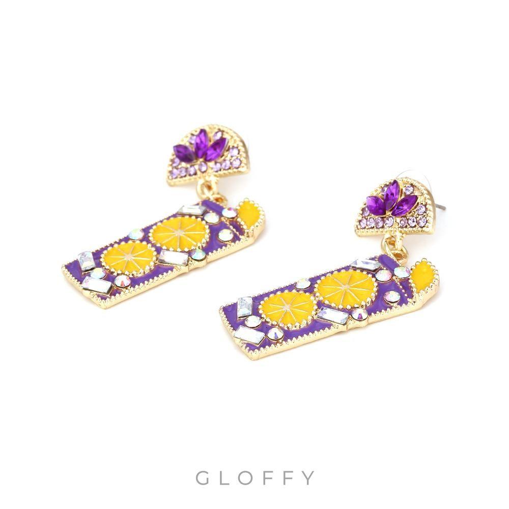 Mocktail Pırlanta Damla Küpeler