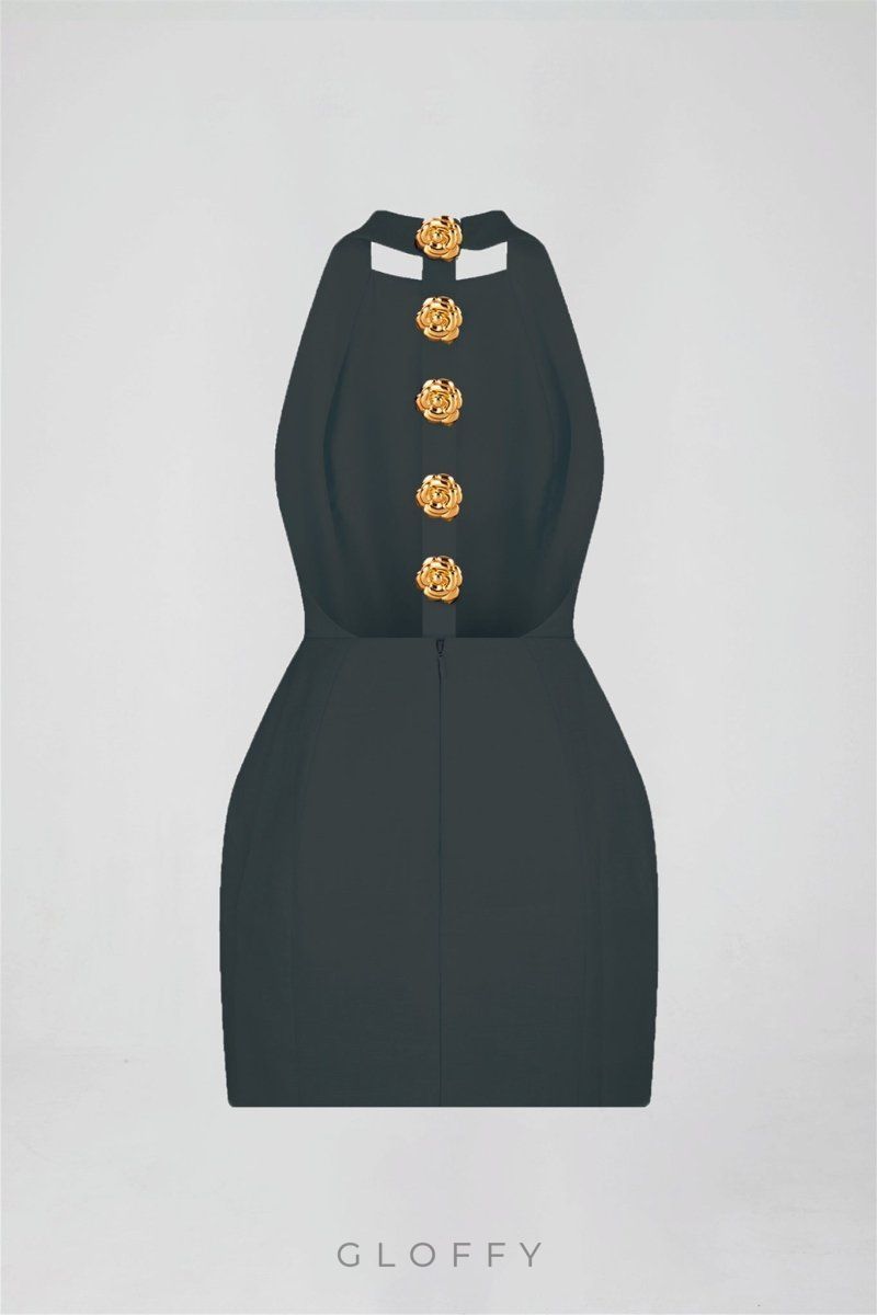 Rebecca Açık Sırt Mini Elbise