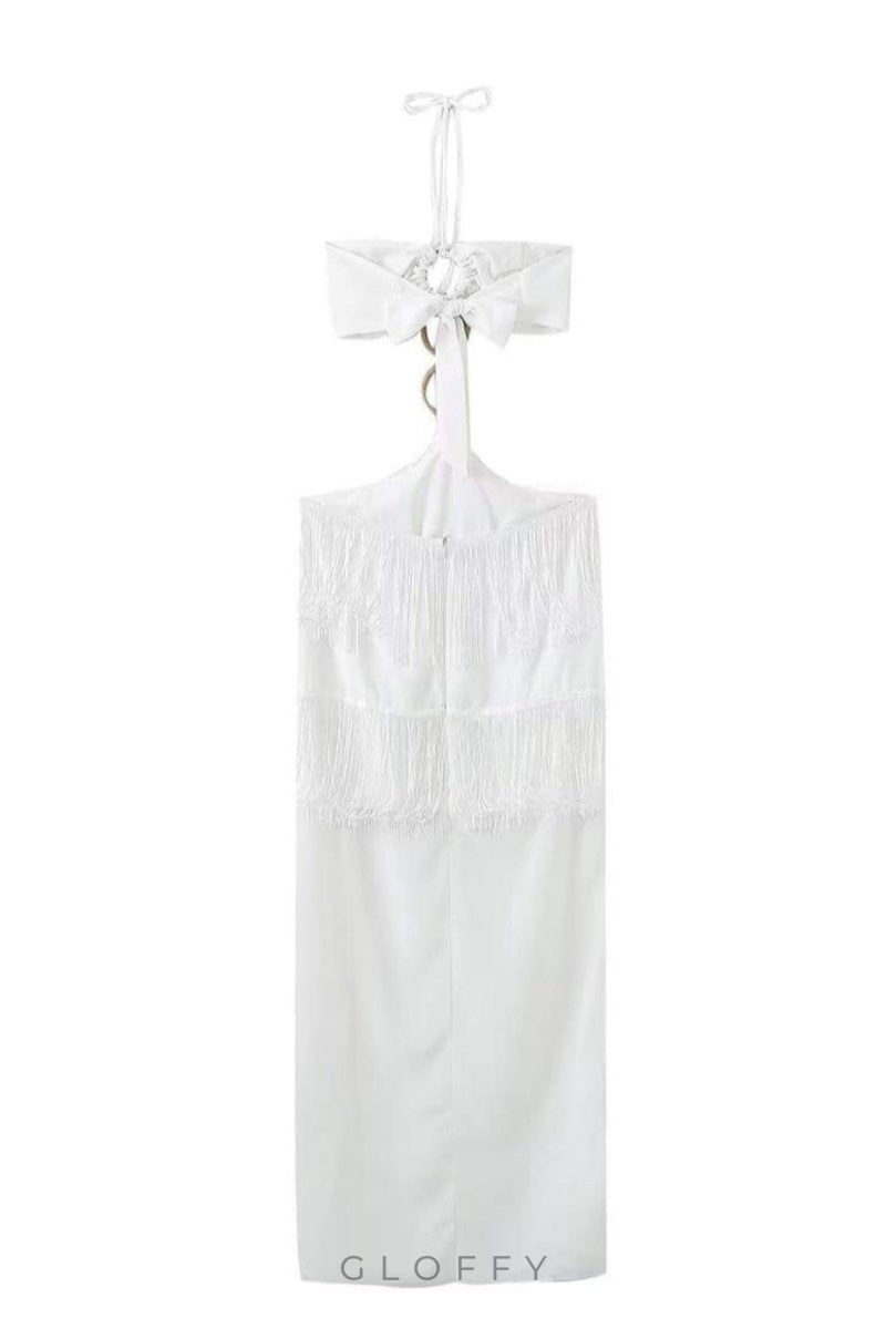 Rebecca Püsküllü Maxi Elbise